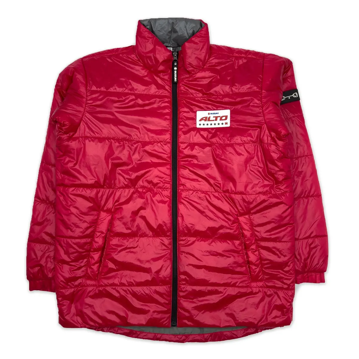Genuine Retro Jdm Japan Suzuki Alto Staff Uniform Jacket Red 1