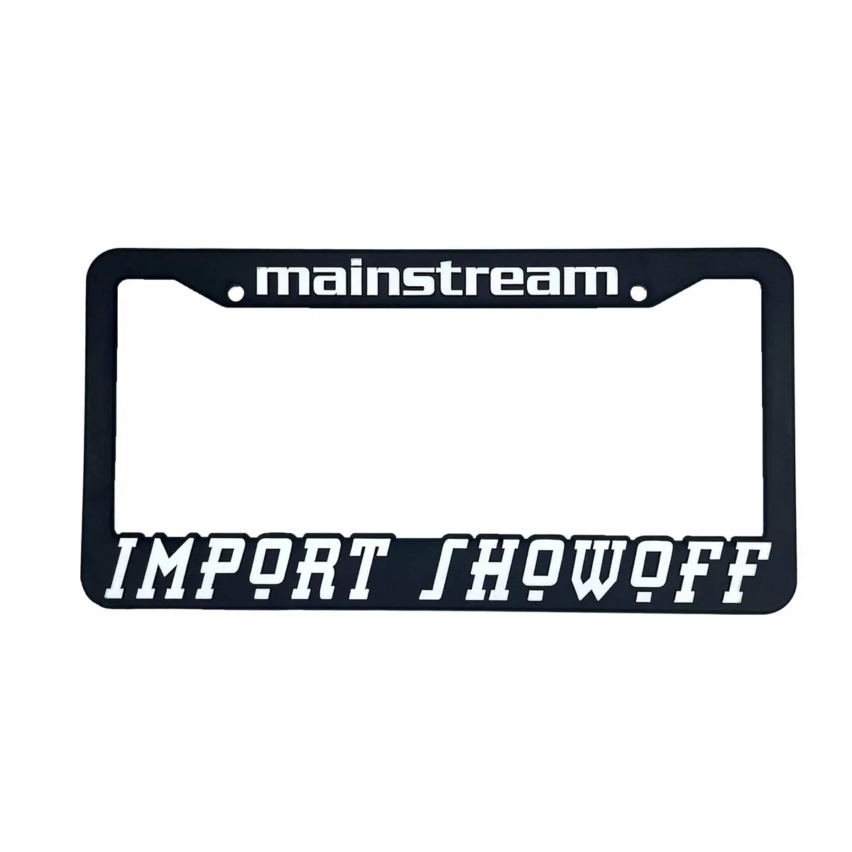 Genuine Vintage Mainstream Original Import Showoff License Plate Frame 1