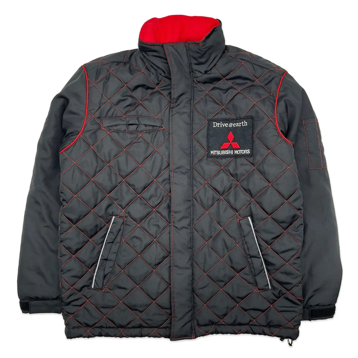 Japan Jdm Mitsubishi Motors Service Staff Mechanic Hooded Jacket Black 1