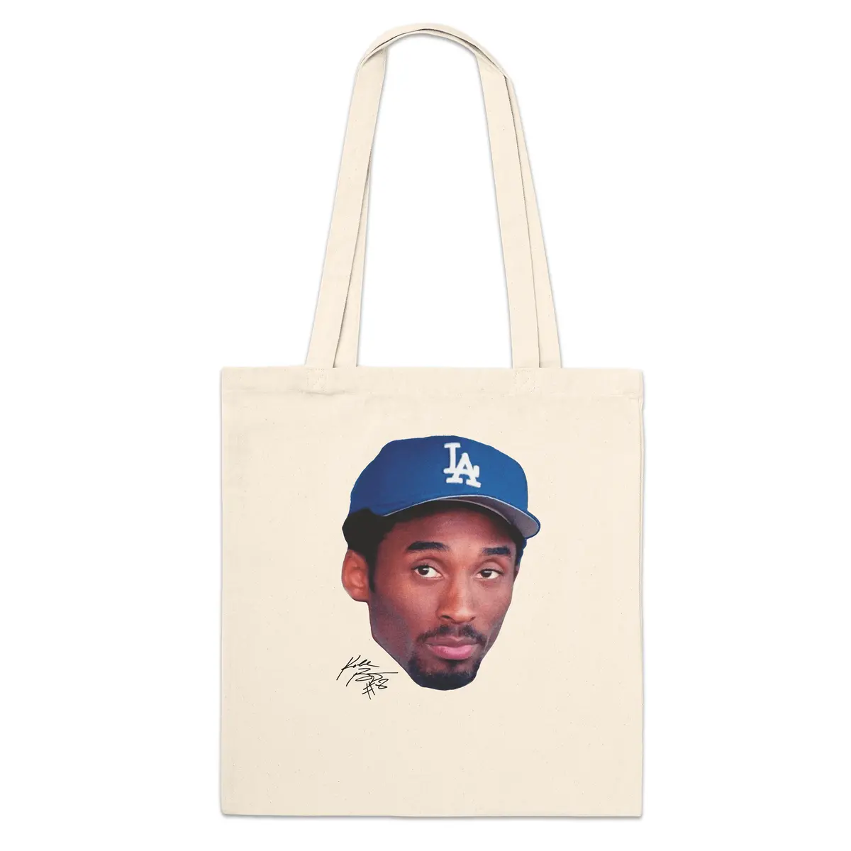 Japan Legacy Across Borders Kobe Bryant Dodgers Premium Tote Bag Natural 1