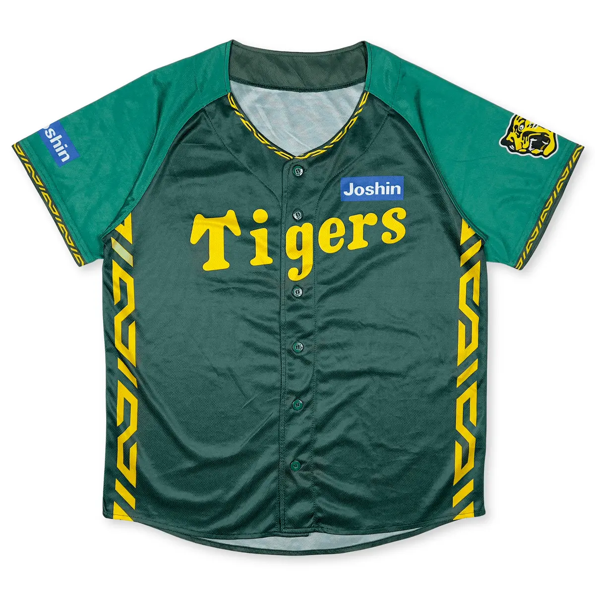 Japan Mizuno Npb Hanshin Tigers Ultra Baseball Summer Jersey Green 2024 1