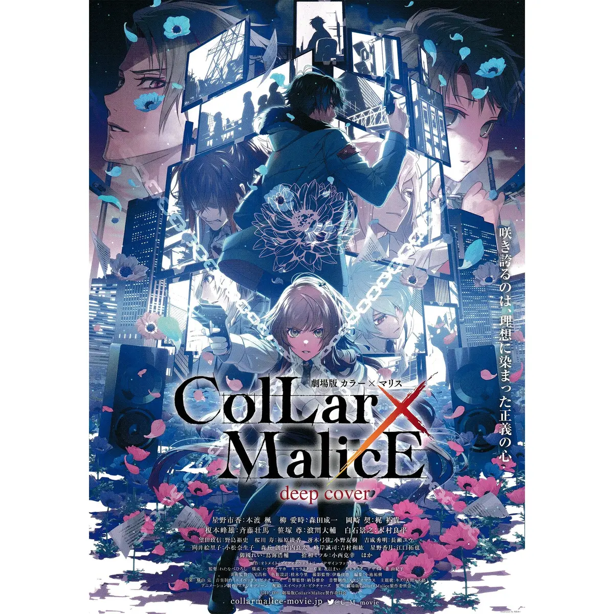 Japanese Chirashi B5 Mini Anime Movie Poster Collar Malice Deep Cover 2023 (V2) 1