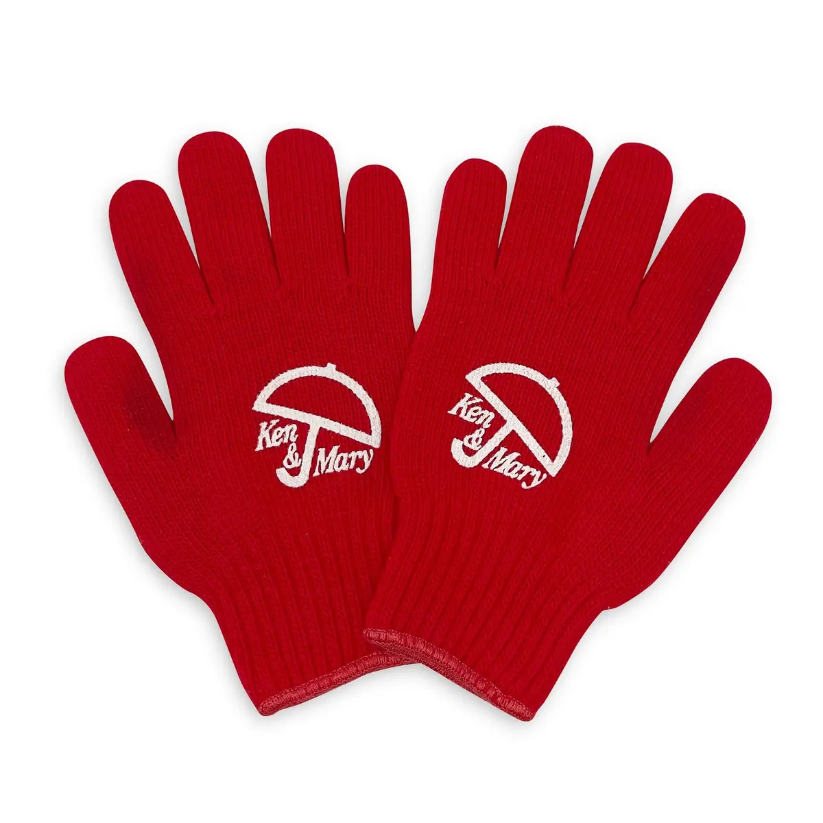 Jdm Japan Nissan Kenmeri Ken & Mary Skyline Prince Knit Working Gloves Red 1