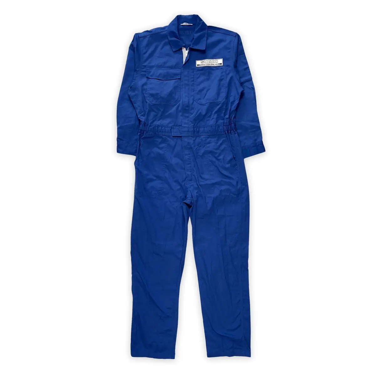 Jdm Japan Retro Suzuki Special Version Summer Mechanic Coveralls Tsunagi Blue 1
