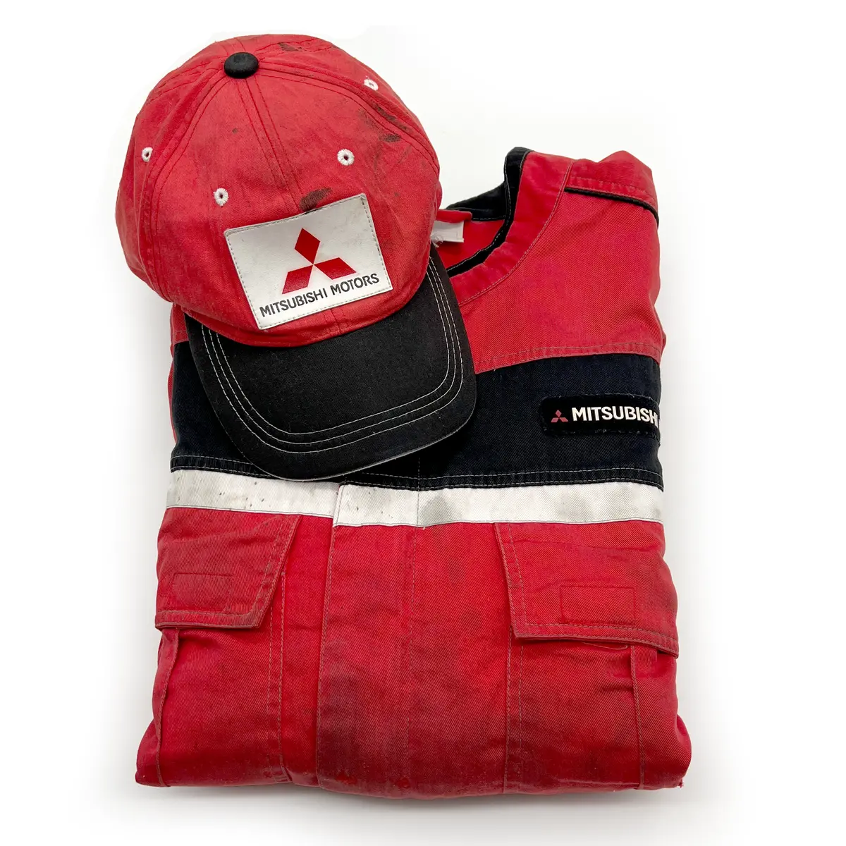 Retro Jdm Ralliart Mitsubishi Motors Wrc Coveralls Tsunagi Hat Set 1