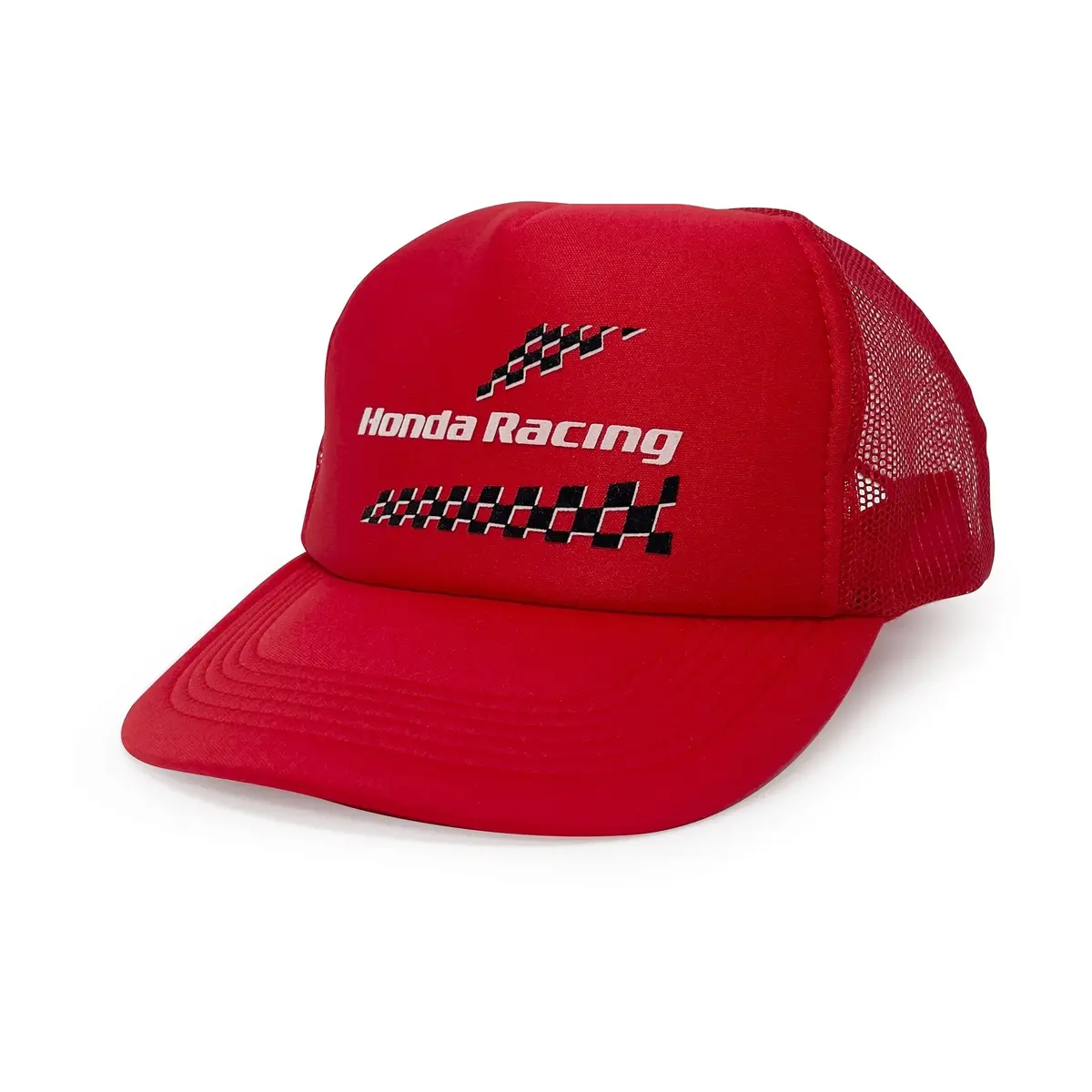 Jdm Retro Japan Honda Racing Apex Win Mesh Trucker Hat Red 1