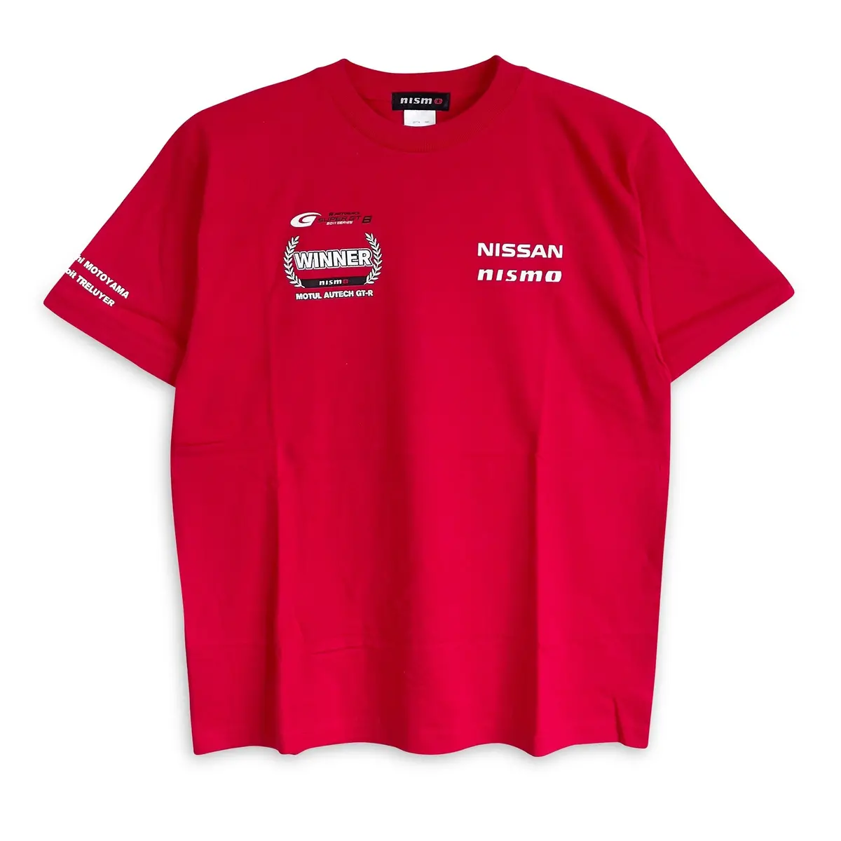Jdm Retro Nismo Motul Autech Nissan Skyline Gt-R Super Gt Winner Shirt 2011 Red 1