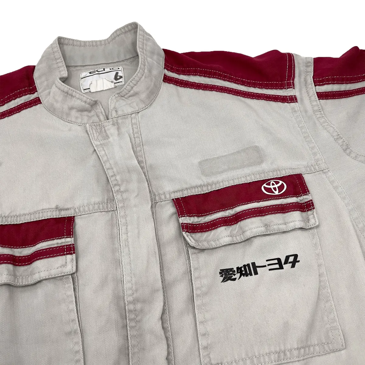 Jdm Retro Toyota Tecno Jumpsuit Coveralls Mechanic Suite Tsunagi Red 5