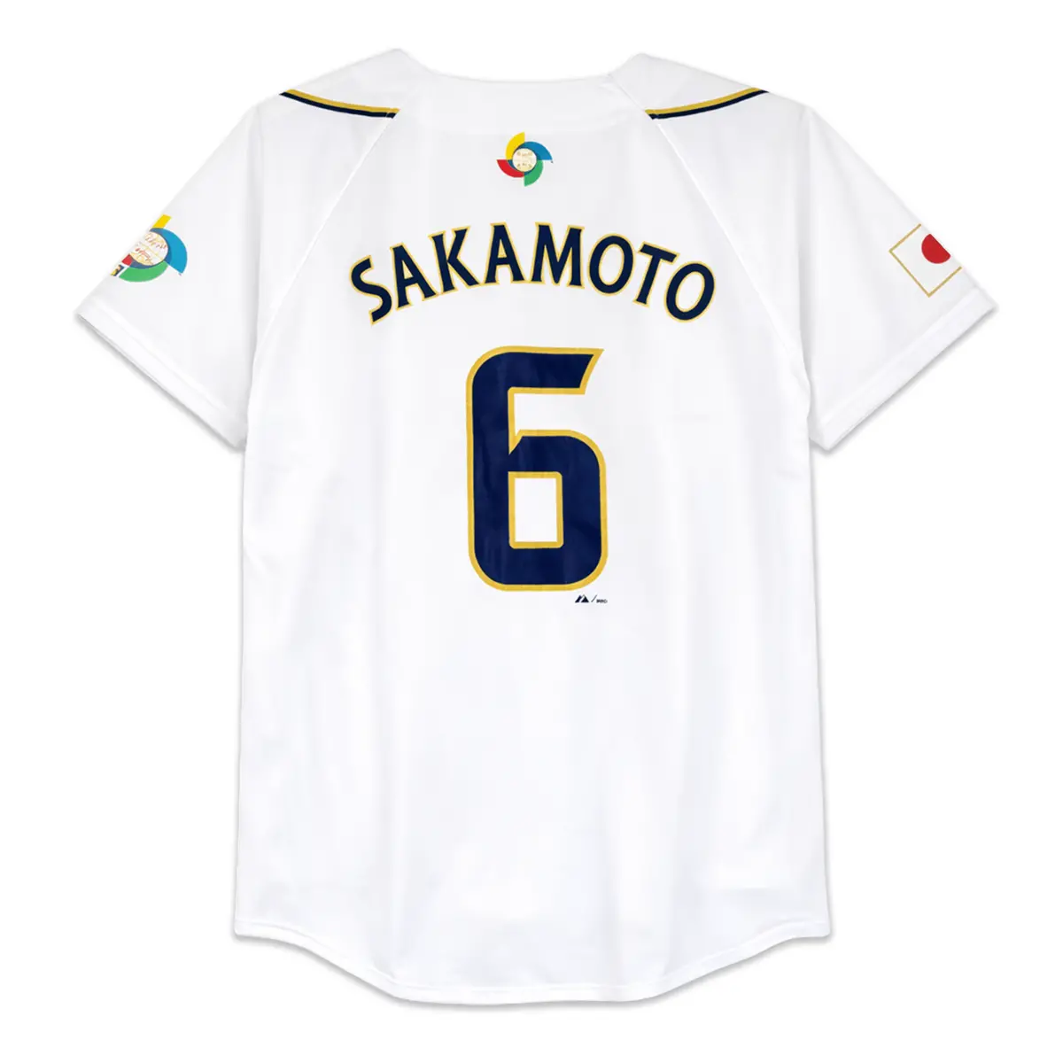 Majestic Japan Wbc 2013 World Baseball Classic Hayato Sakamoto Jersey #6 1