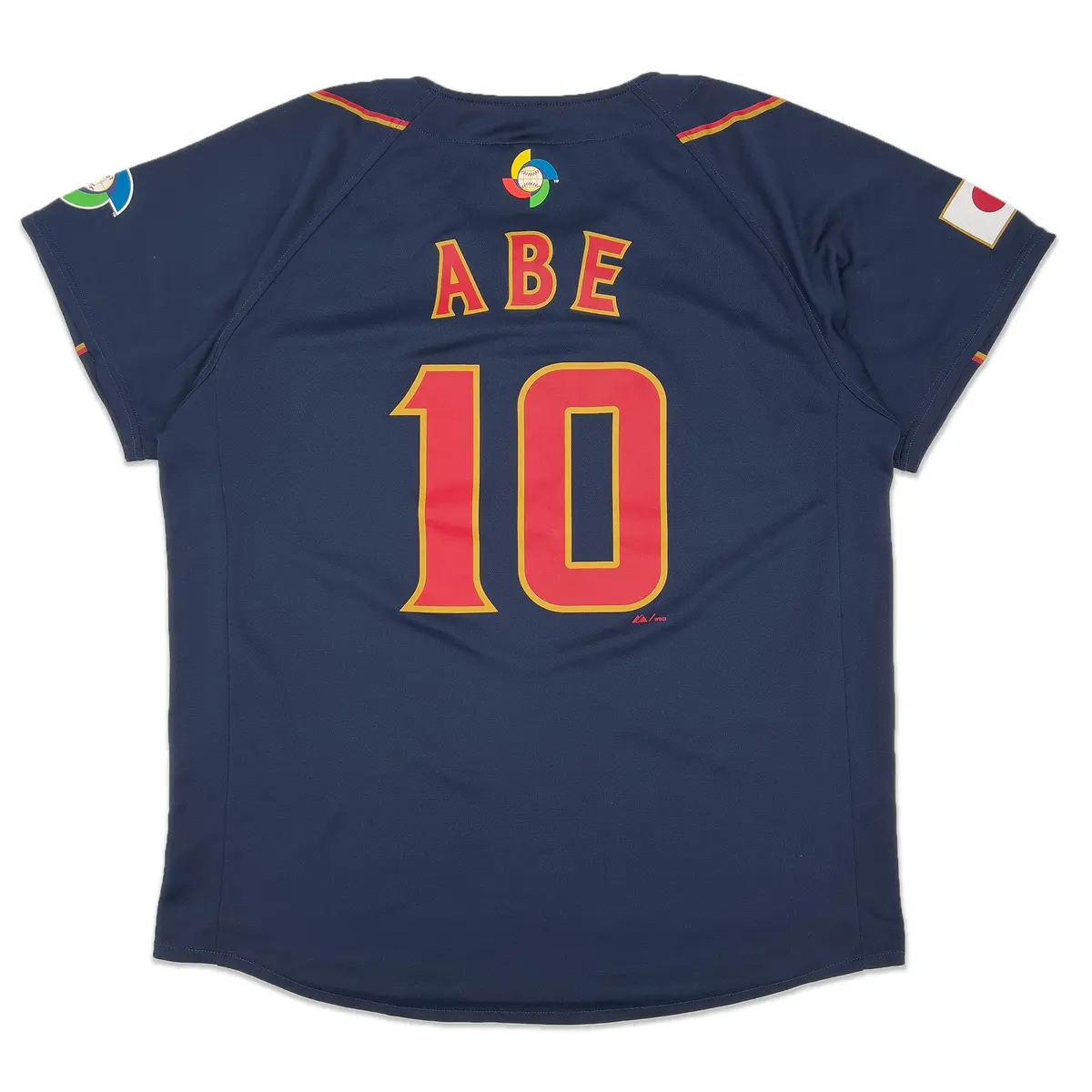 Majestic Japan Wbc 2013 World Baseball Classic Shinnosuke Abe Jersey #46 Blue 1