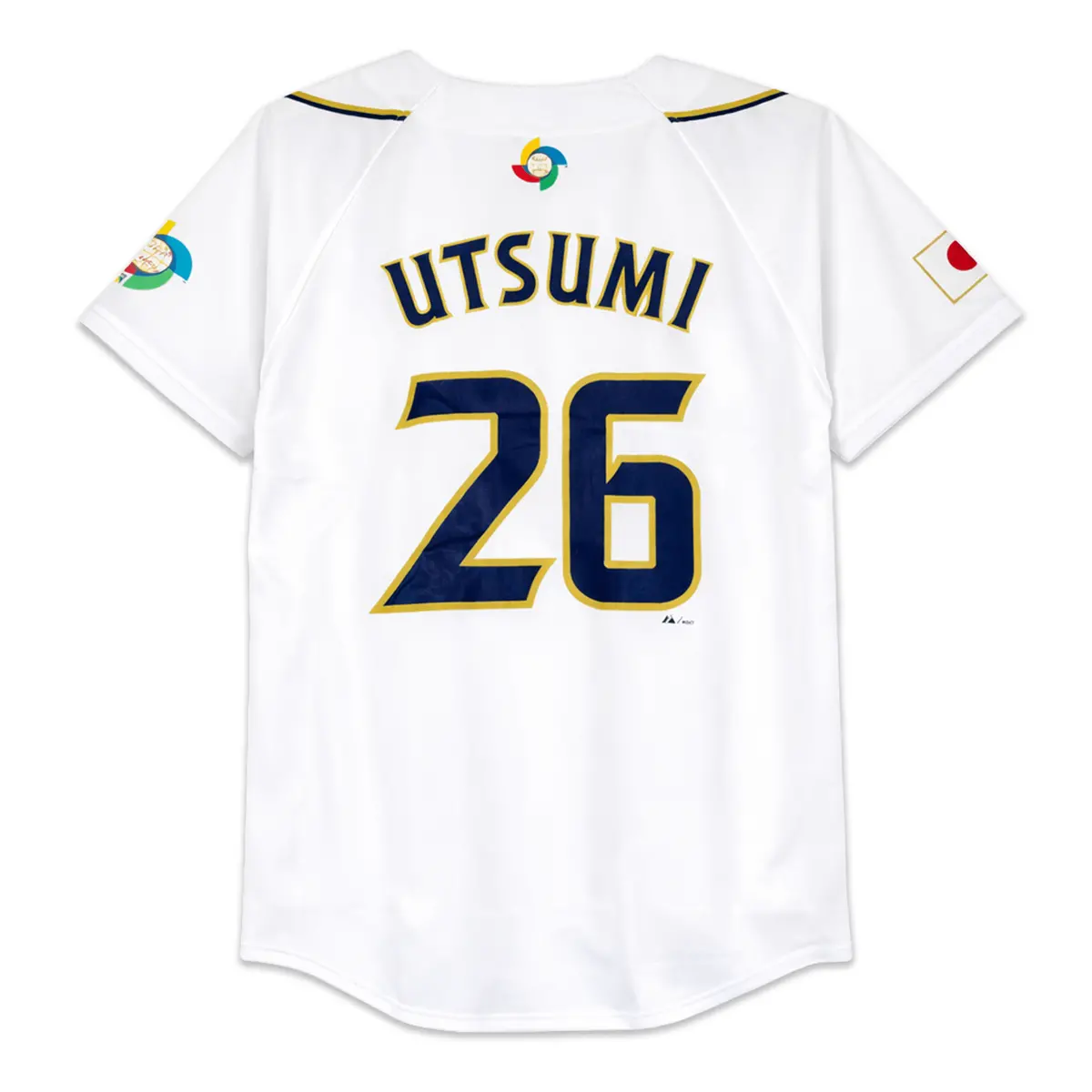 Majestic Japan Wbc 2013 World Baseball Classic Tetsuya Utsumi Jersey #26 1