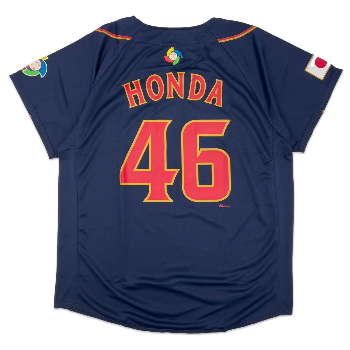 Majestic Japan Wbc 2013 World Baseball Classic Yuichi Honda Jersey #46 Blue 1