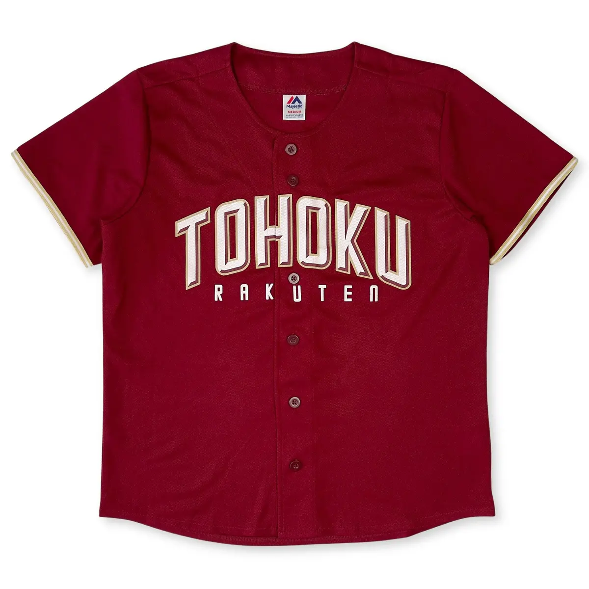 Majestic Npb Japan Baseball Tohoku Rakuten Eagles Promotional Jersey Red 1