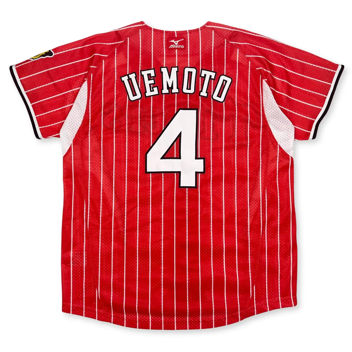 Mizuno Japan Npb Hanshin Tigers Hiroki Uemoto Baseball Knit Jersey Red #4 1