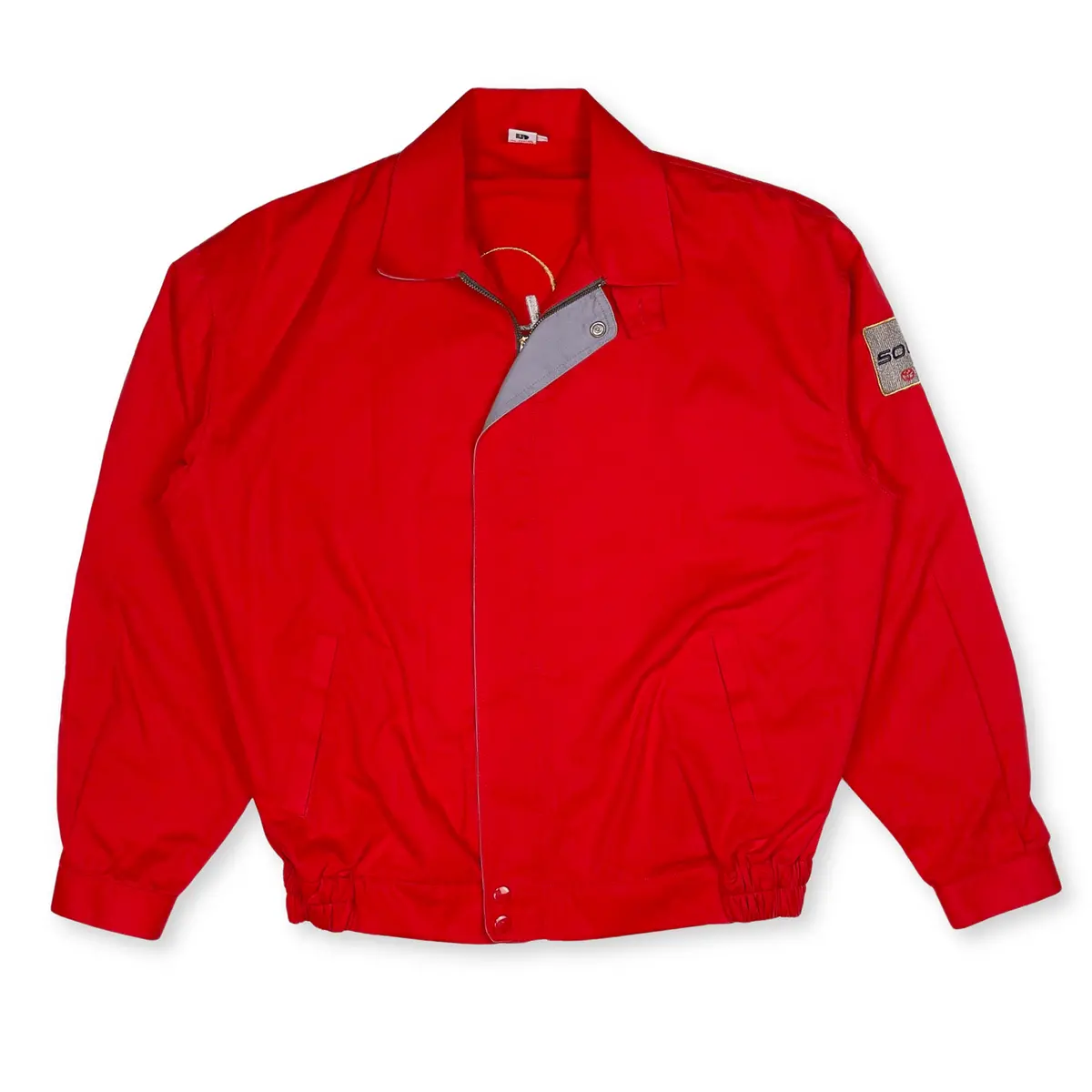 New 1990S Retro Japan Jdm Toyota Soluna Tercel Uniform Jacket Red 1