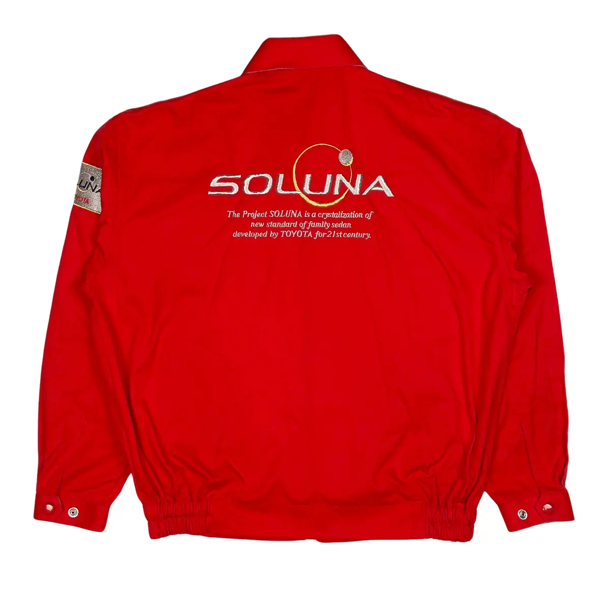 New 1990S Retro Japan Jdm Toyota Soluna Tercel Uniform Jacket Red 2