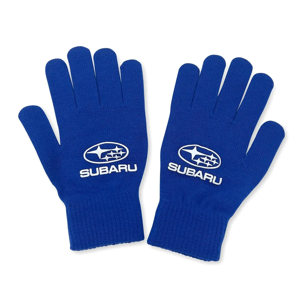 New Genuine Jdm Japan Subaru Cold Weather Knit Work Gloves Blue 1