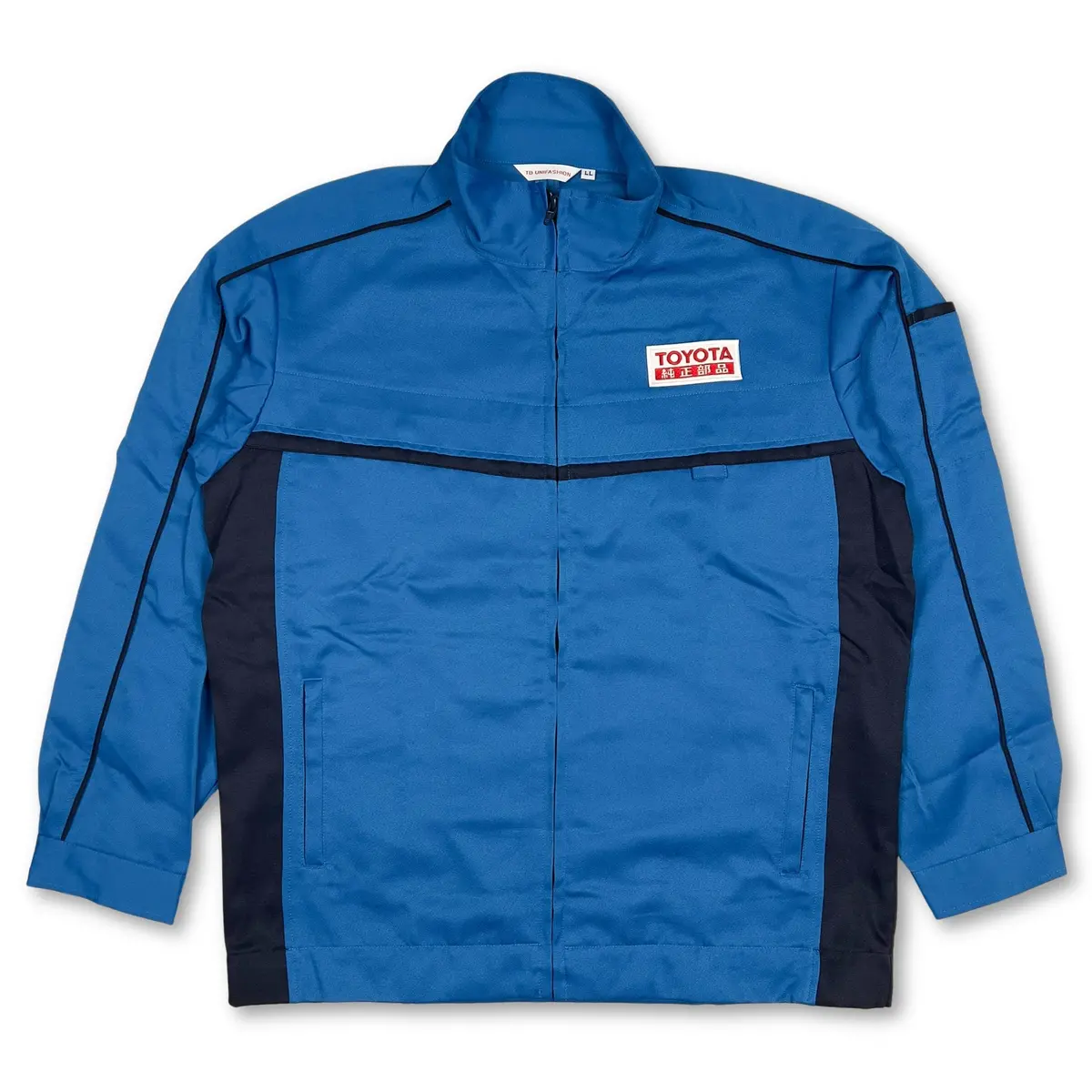 New Genuine Retro Japan Jdm Toyota Genuine Parts Work Jacket Blue 1