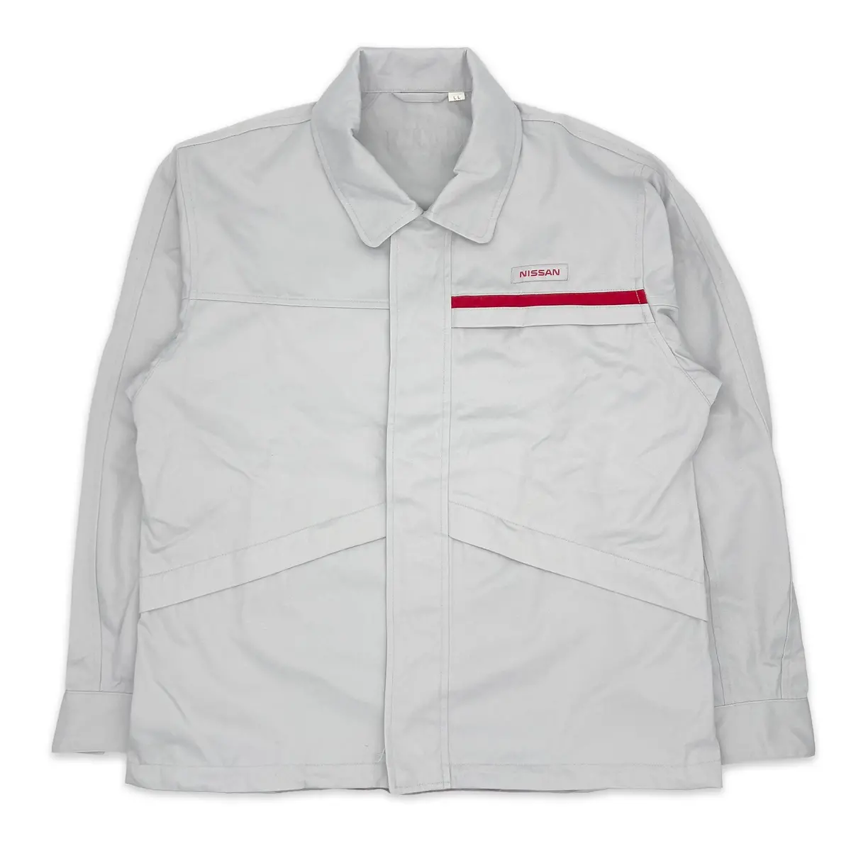New Genuine Retro Jdm Japan Nissan Technician Mechanic Staff Jacket Gray 1