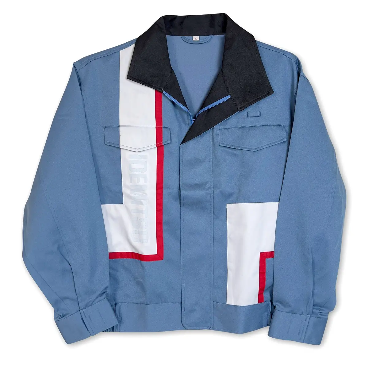 New Jdm Retro Japan Idemitsu Gas Station Mechanic Bomber Jacket Blue 1