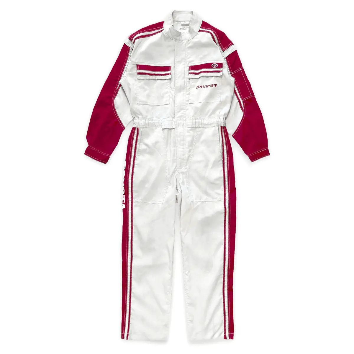 New Jdm Retro Toyota Tecno Jumpsuit Coveralls Mechanic Tsunagi Red 1