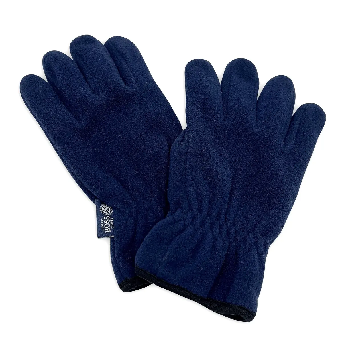 New Limited Edition Japan Fleece Suntory Boss Coffee Gloves Blue 1