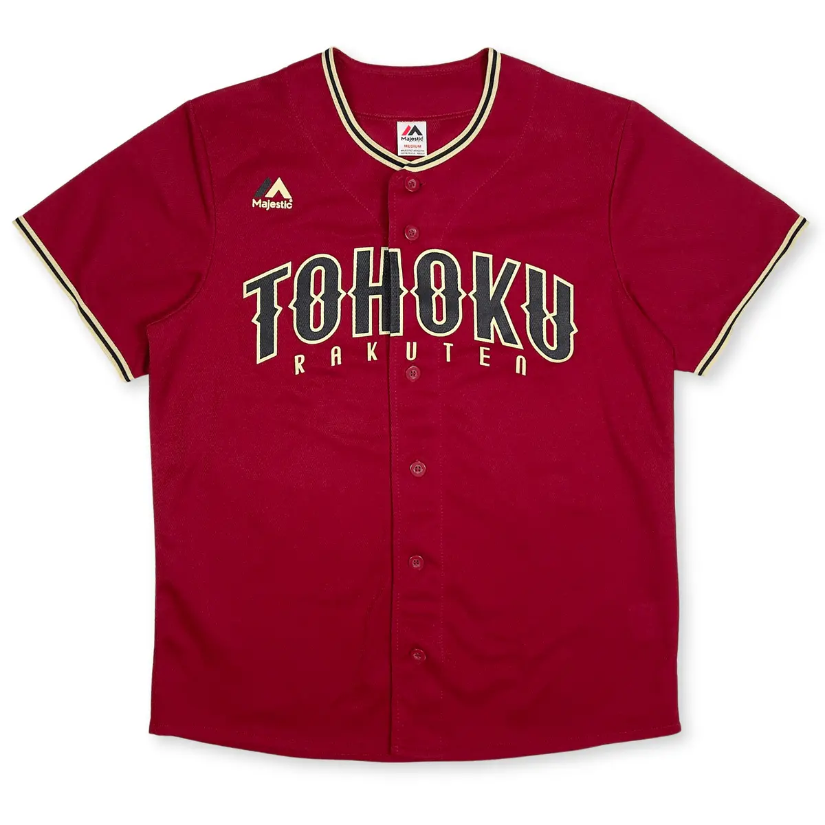 New Majestic Japan Npb Baseball Tohoku Rakuten Golden Eagles Jersey Red 1