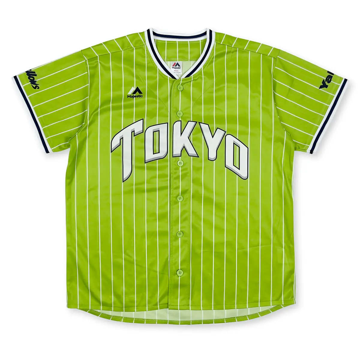 New Majestic Japan Npb Tokyo Yakult Swallows Baseball Jersey Green 2017 1