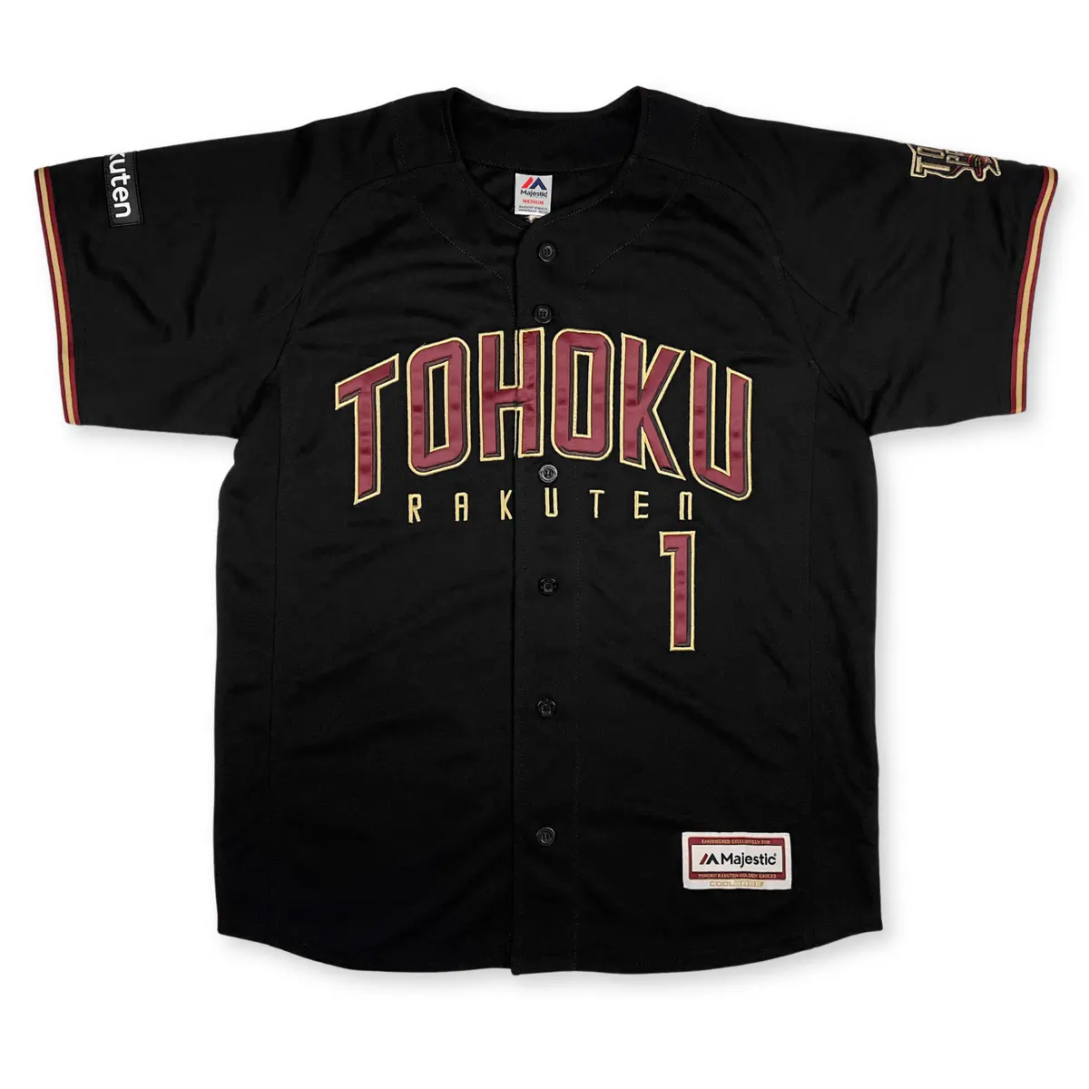 New Majestic Npb Baseball Tohoku Rakuten Eagles Yuki Matsui Jersey 2018 Black 1