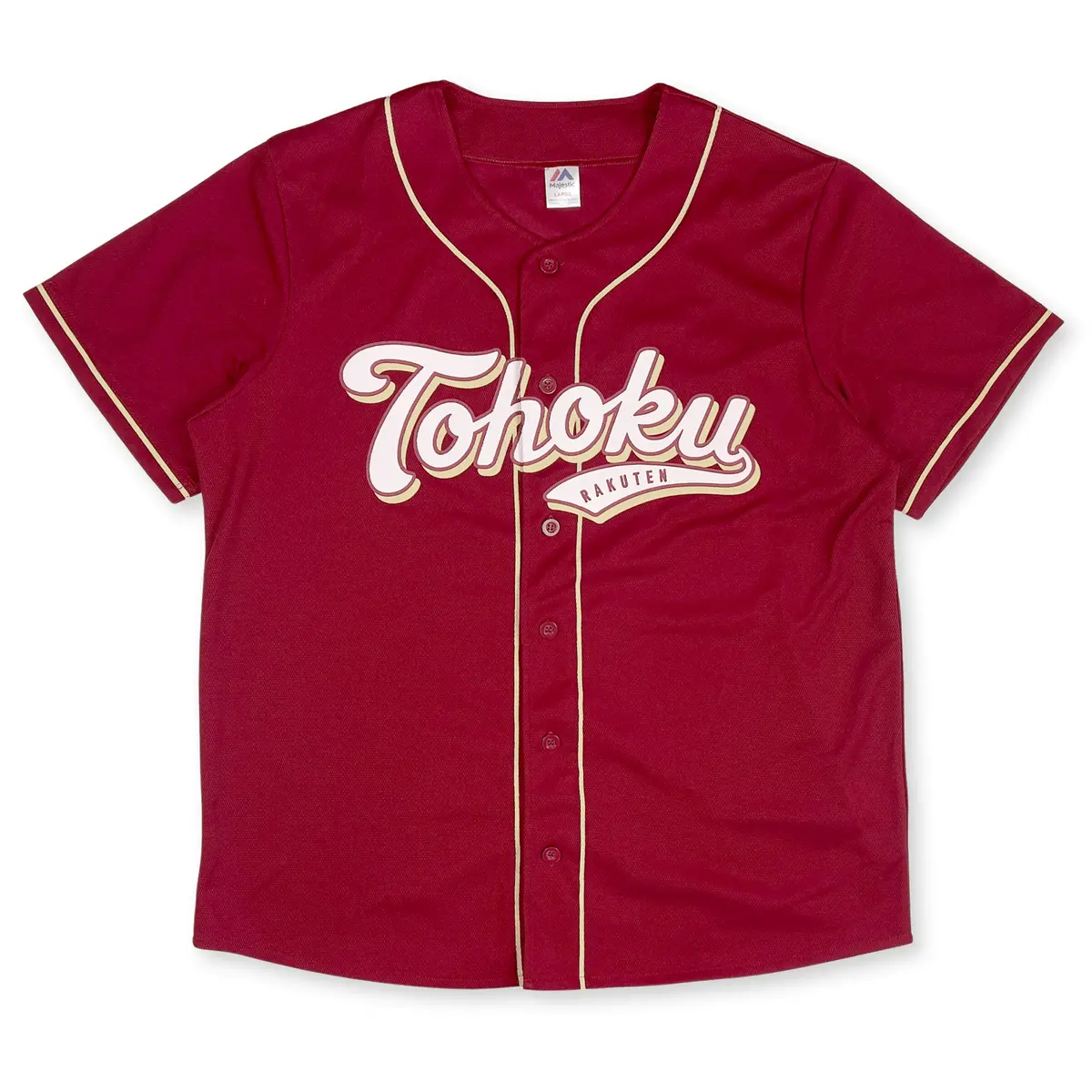 New Majestic Npb Japan Baseball Tohoku Rakuten Eagles Summer Jersey 2015 Red 1