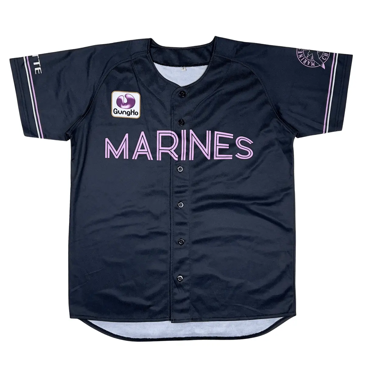 New Npb Bsw Summer Chiba Lotte Marines Baseball Jersey 2022 Black 1