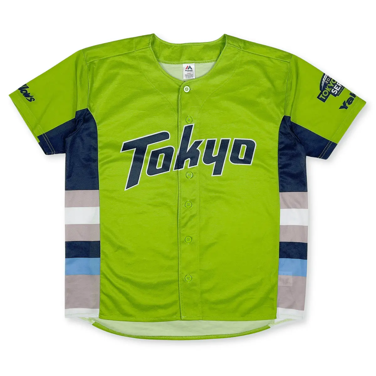 New Majestic Npb Yakult Swallows Tokyo Dome Baseball Jersey Green 2021 1