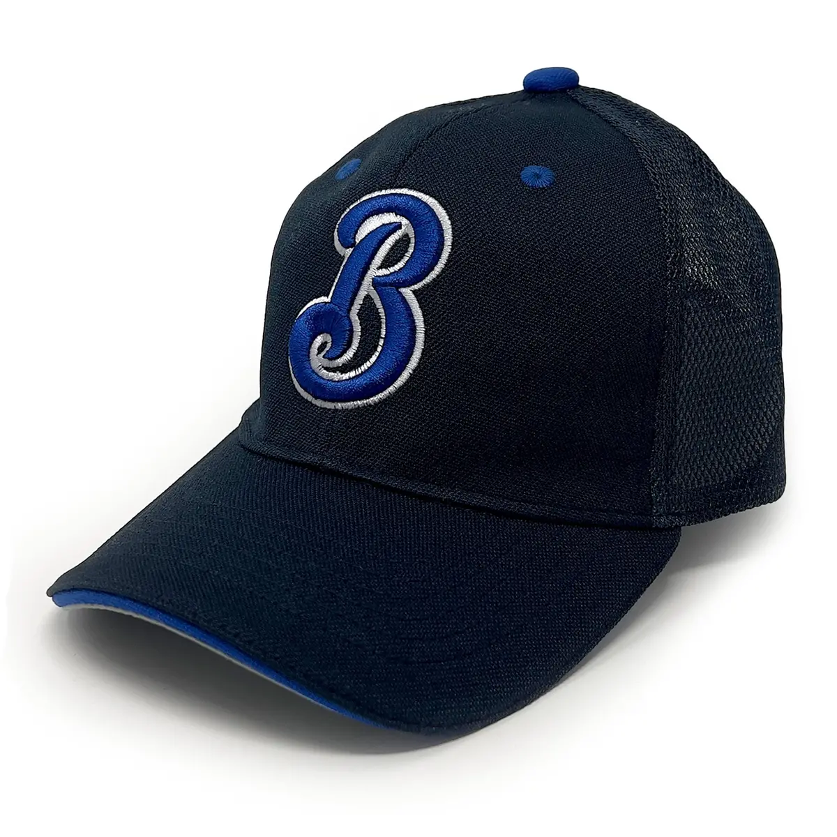 New Official Npb Dena Yokohama Baystars Mesh Baseball Hat Black 1