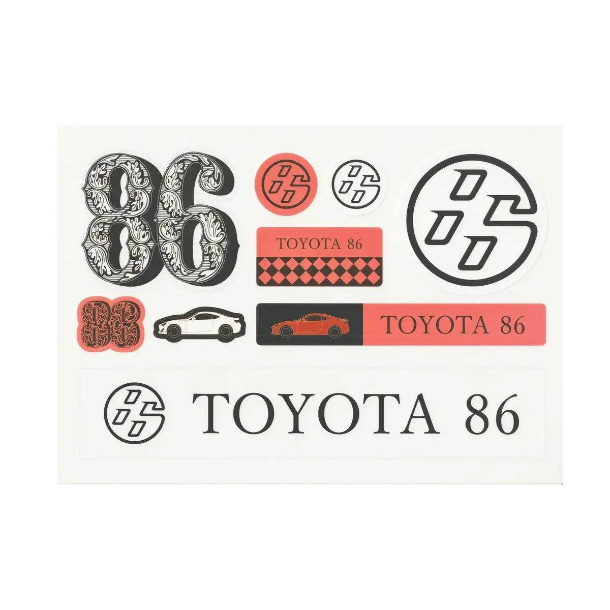 New Promotional Jdm Japan Toyota Mf Ghost Initial D Gr86 Sticker Set 1