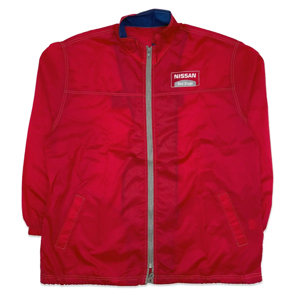 New Retro Genuine Jdm Workwear Japan Nissan Red Stage Staff Jacket 1
