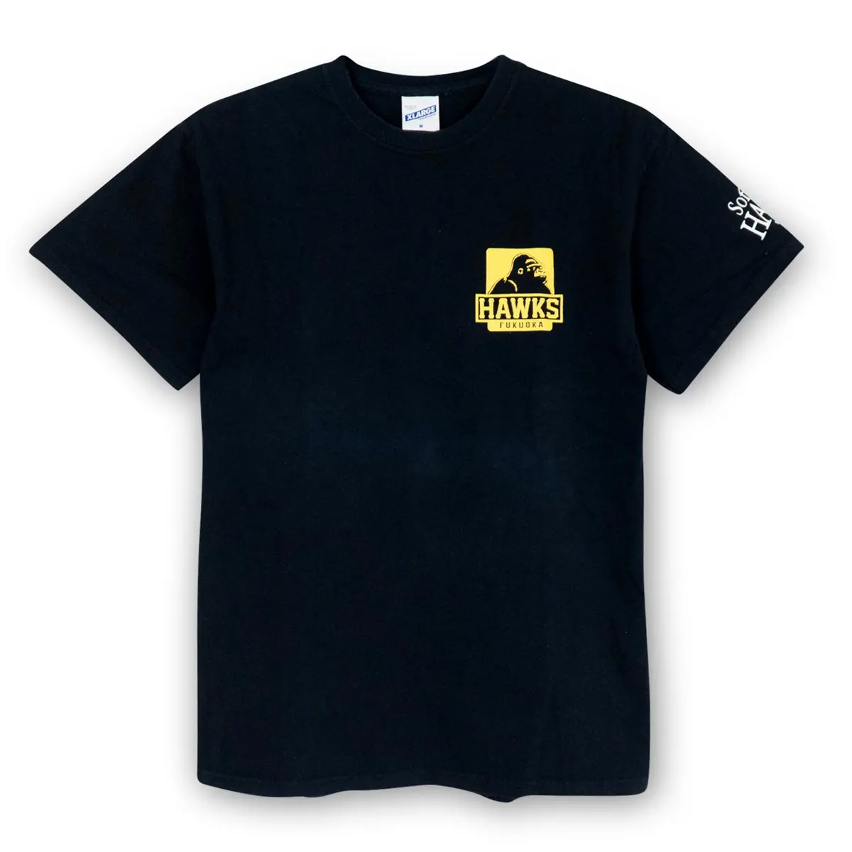 New Retro Japan Fukuoka Softbank Hawks Xlarge Collaboration T-Shirt Black 1
