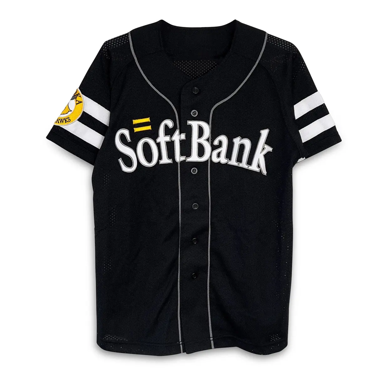 New Retro Kids Fan Club Npb Japan Softbank Hawks Baseball Jersey Black 1