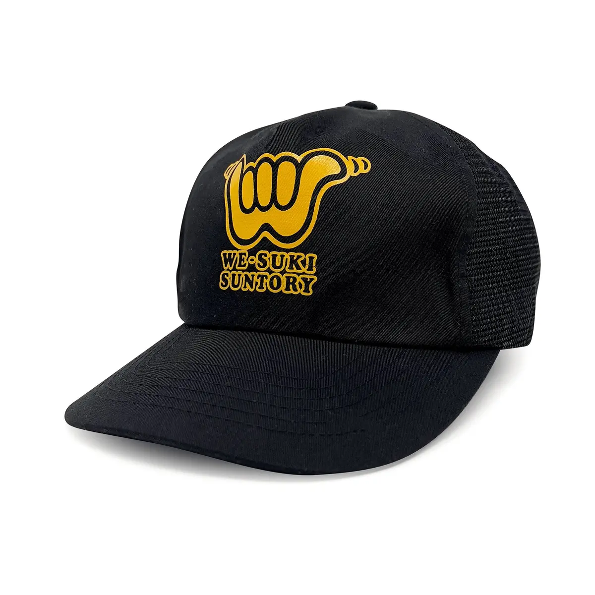 New Retro Limited Edition Japan We-Suki Suntory Snapback Hat Cap Black 1