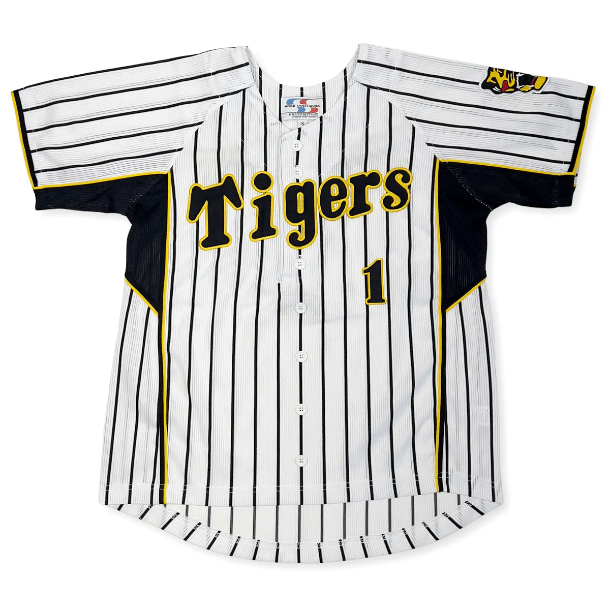 New Retro Npb Hanshin Tigers Takahashi Toritani Baseball Knit Jersey White #1 1