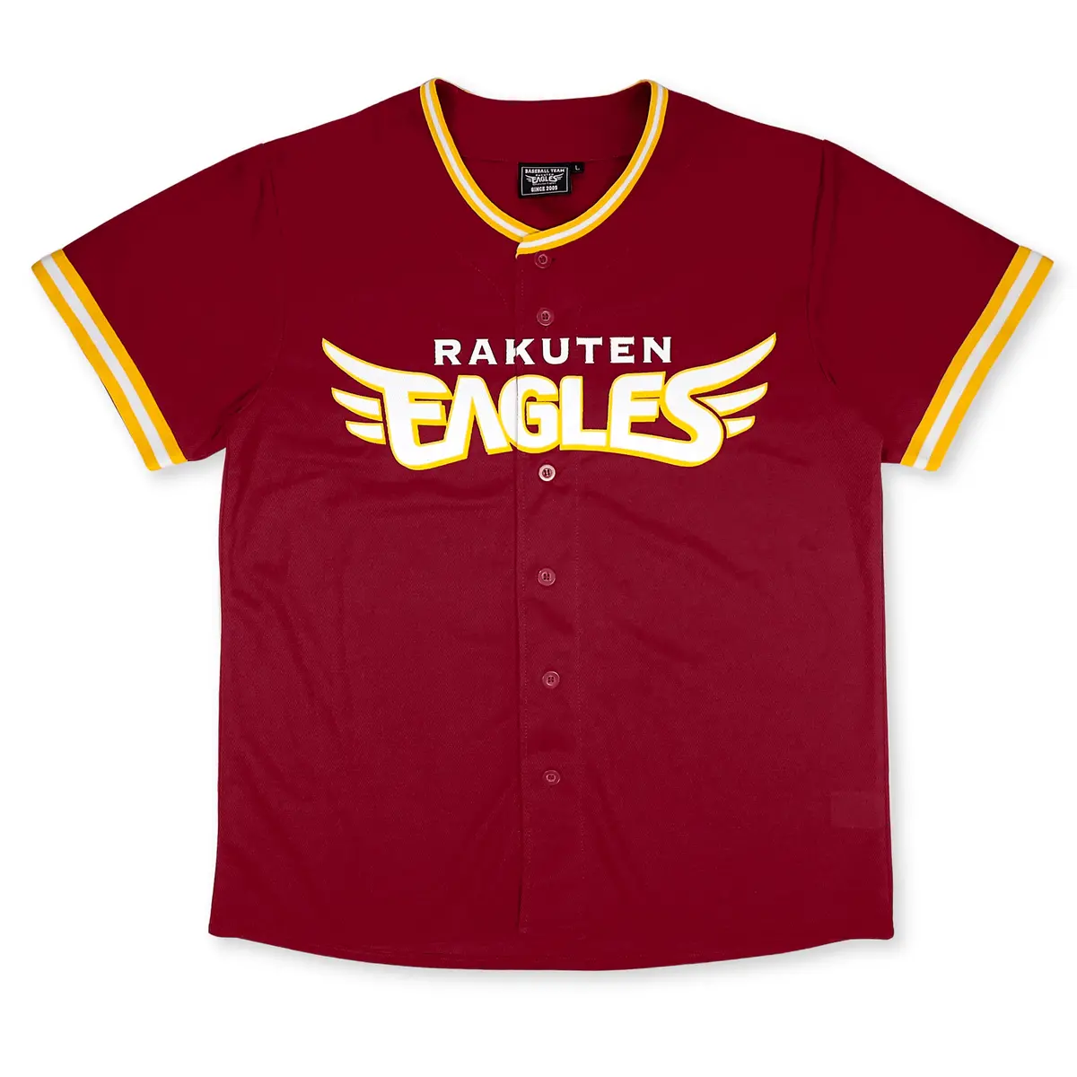New Retro Npb Japan Baseball Tohoku Rakuten Eagles 2005 Knit Jersey Red 1