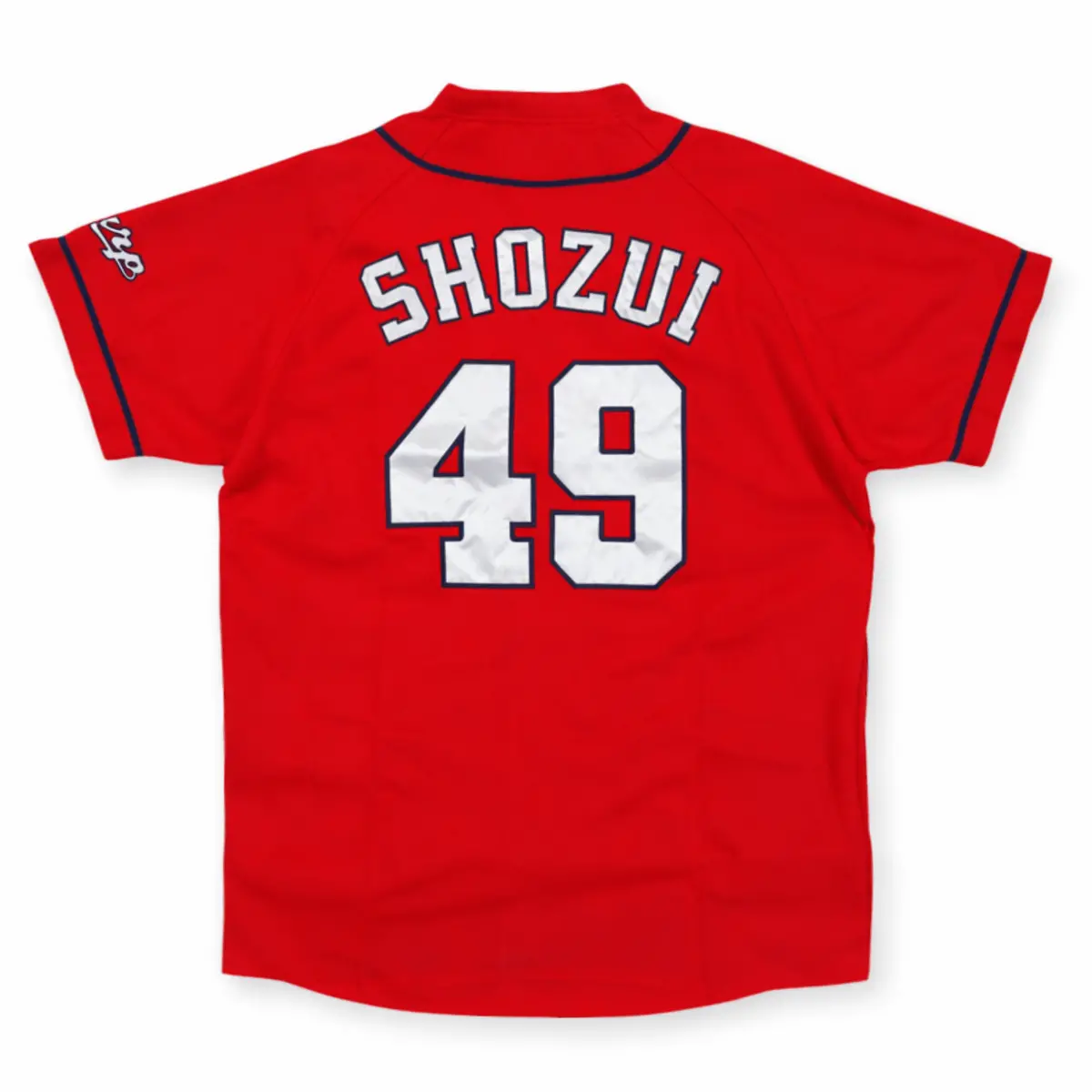 New Retro Npb Japan Hiroshima Carp Baseball Knit Jersey Yuya Shozui Red #49 2