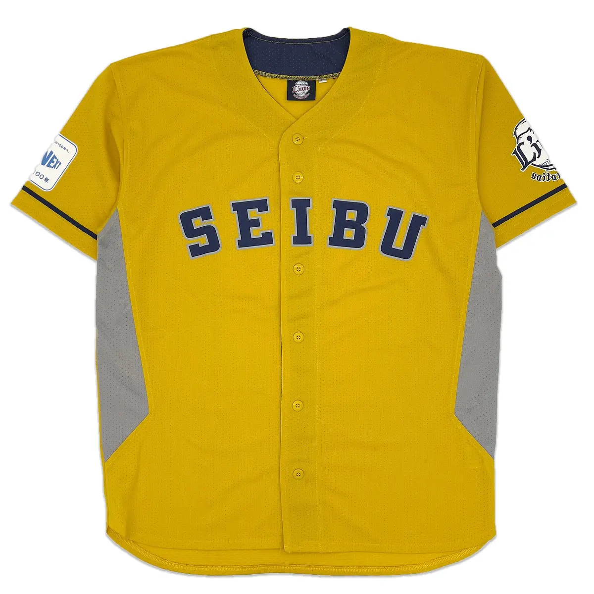 New Retro Saitama Seibu Lions Fan Club Npb Japan Baseball Jersey Yellow 1