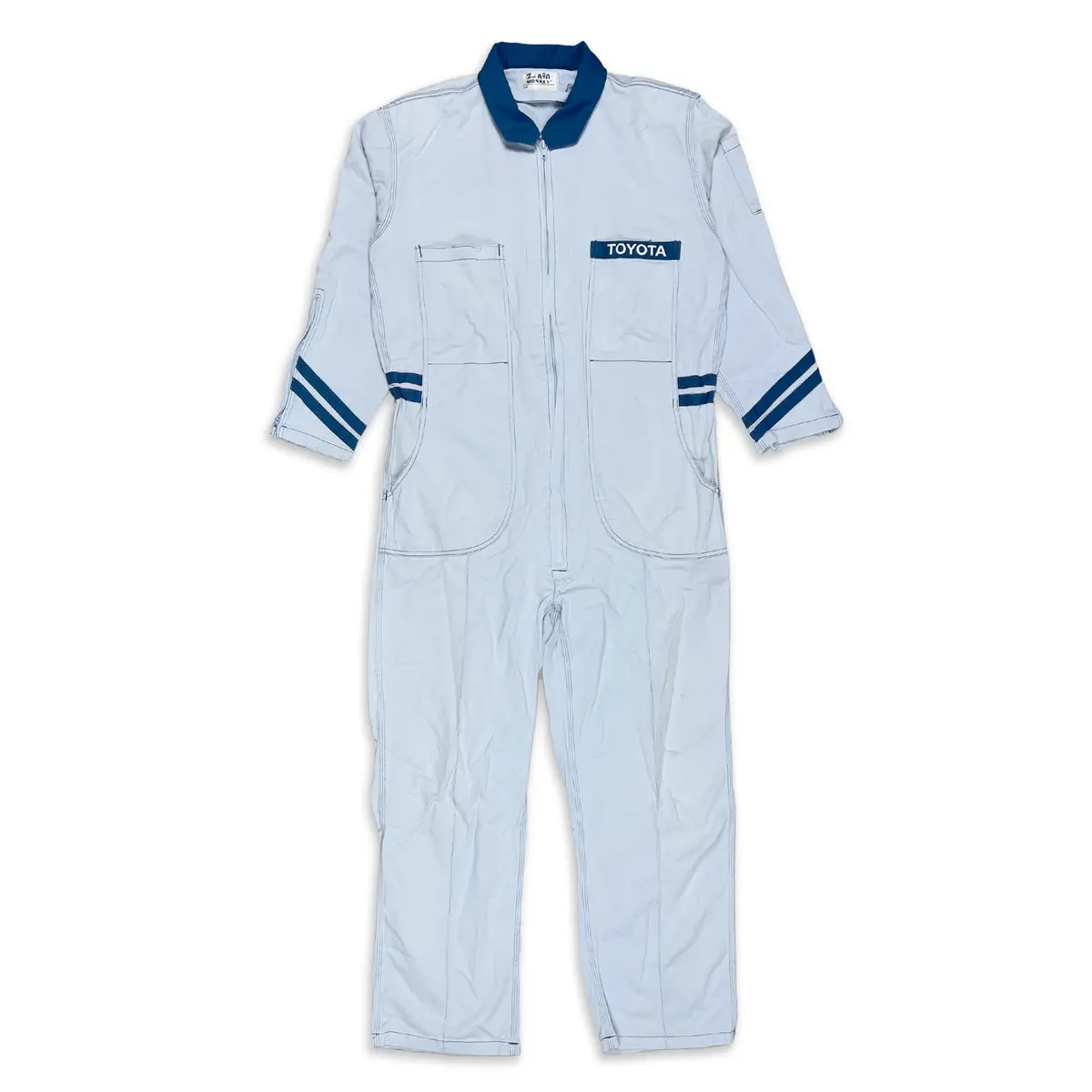 Retro Showa Era 1970S Jdm Toyota Corolla Nankai Tsunagi Coveralls Blue 1