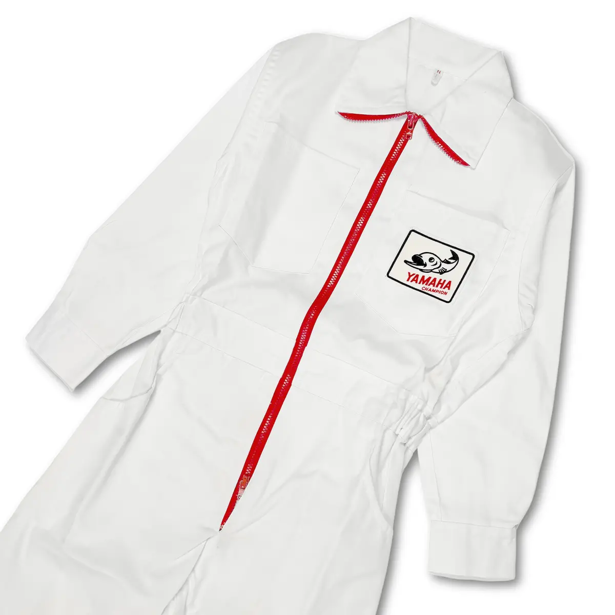 New Womens Showa 1970S Jdm Japan Yamaha Champion Tsunagi Coveralls White 3