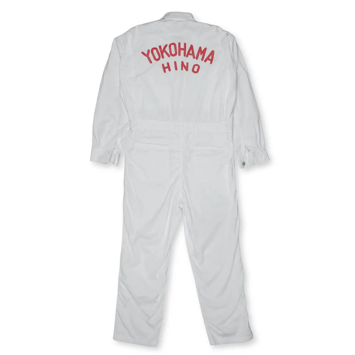 New Vintage 1970S Showa Jdm Hino Toyota Yokohama Tsunagi Coveralls White 2