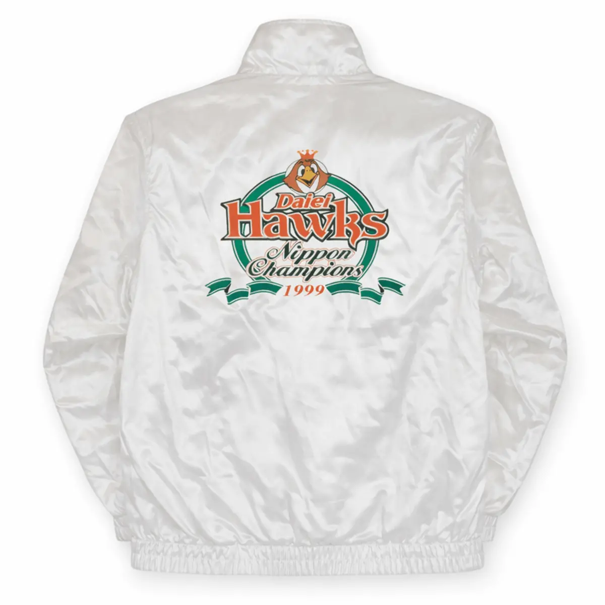 New Vintage Japan Npb Fukuoka Daiei Hawks 1999 Championship Bomber Jacket 1