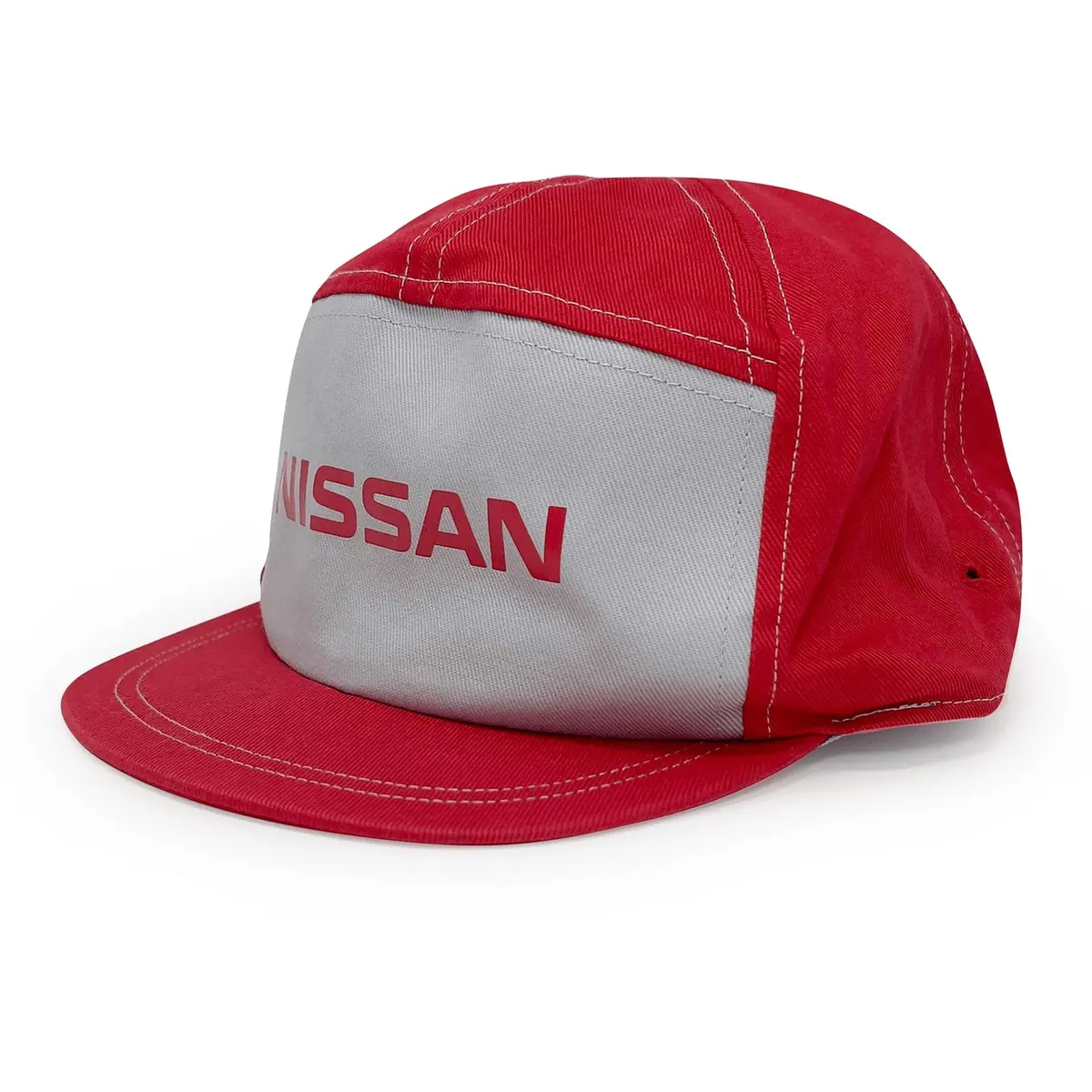 New Vintage Japanese Jdm Nissan Red Stage Mechanic Uniform Hat Cap Red 1