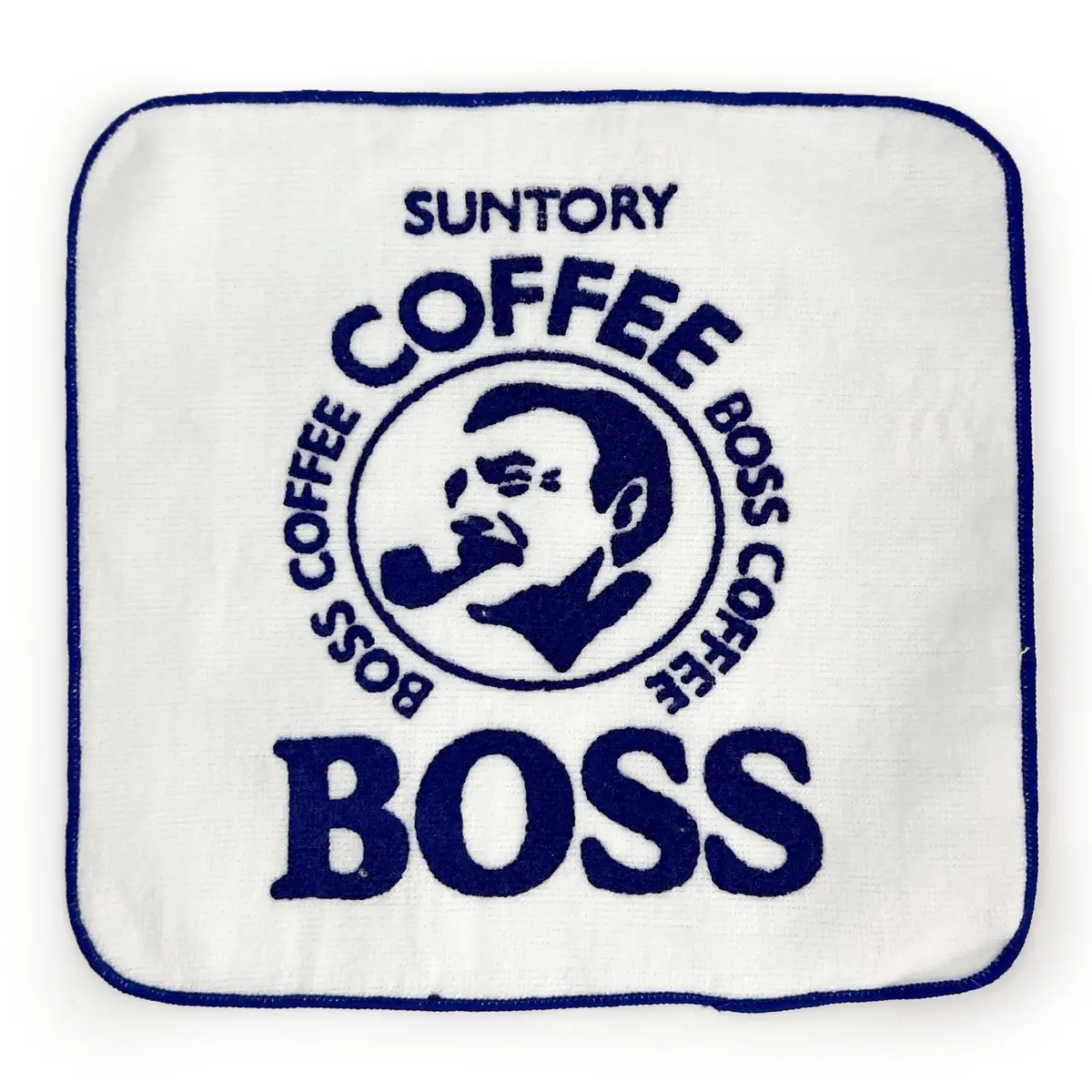 New Vintage Promotional Japan Suntory Boss Coffee Face Towel White 1
