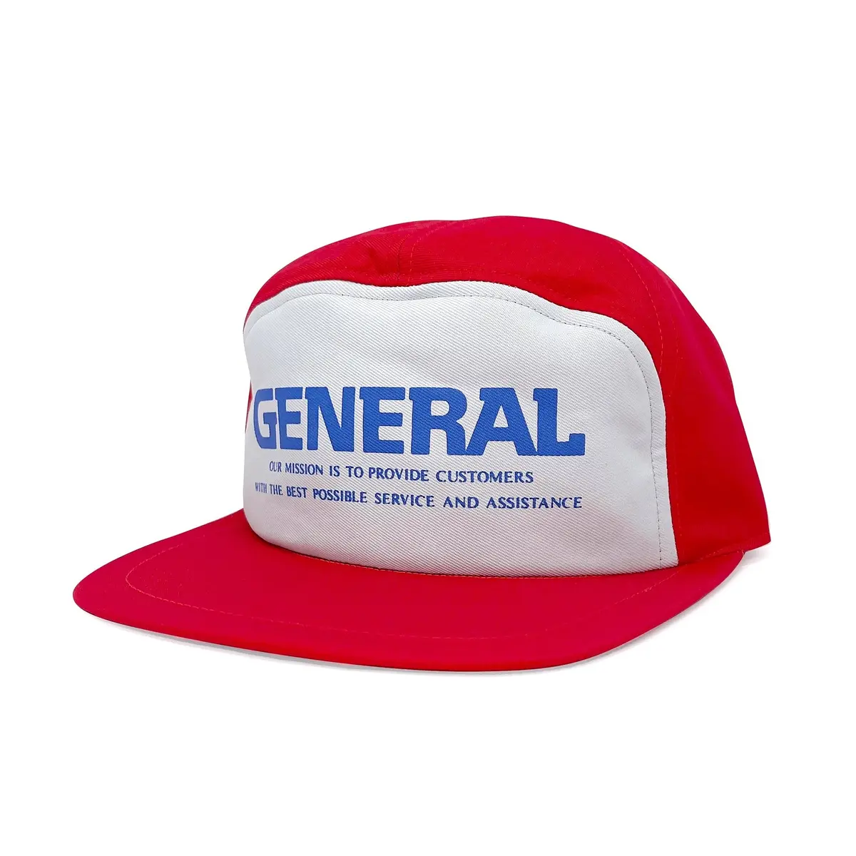 New Vintage Showa Era Nisseki Japan General Gas Station Mechanic Cap Hat Red 1