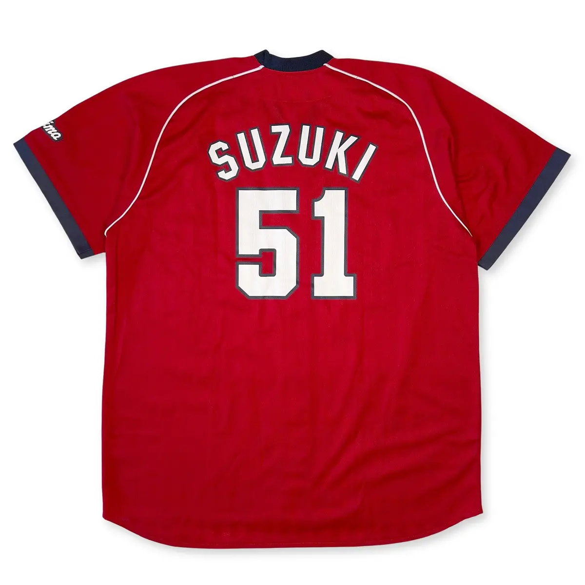 Official Ikkyu Retro Japan Hiroshima Carp Baseball Visitor Jersey Suzuki Seiya #51 1